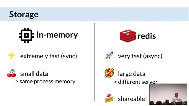 Choosing a storage backend and generating cache keys