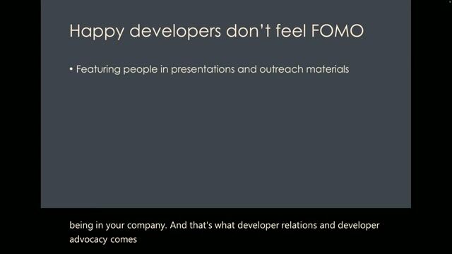 Practical initiatives to engage and retain developers