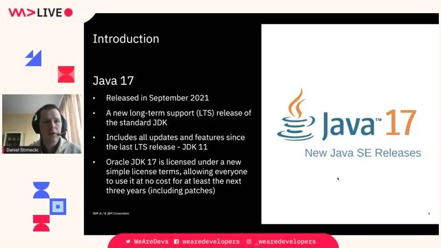 "What´s New for Developers Moving from Java 11 to 17?" thumbnail