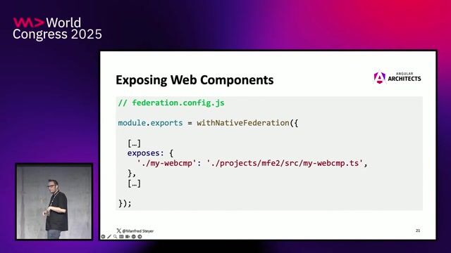 Loading abstracted components with module federation