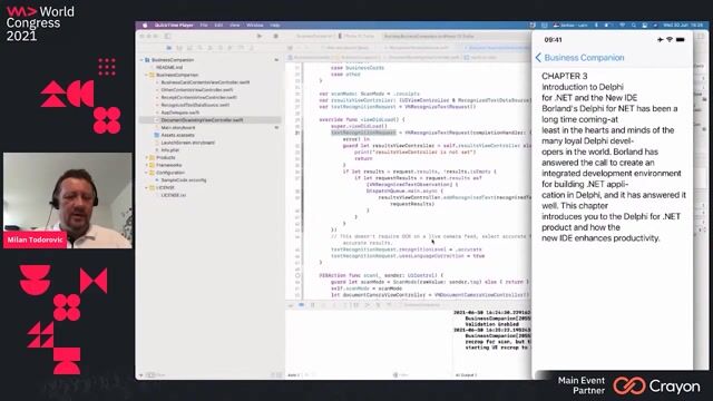 Demonstrating business card and receipt scanning