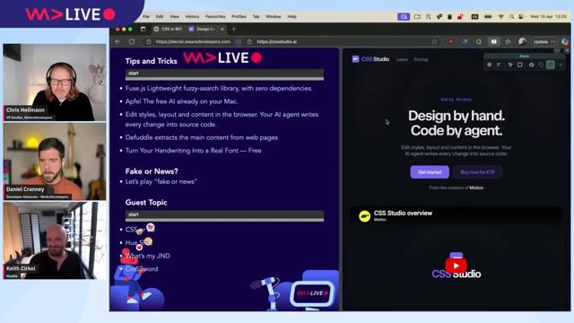 Live website editing with AI-powered CSS Studio