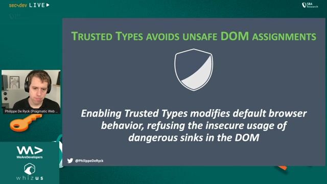 Using Trusted Types in development to secure all browsers