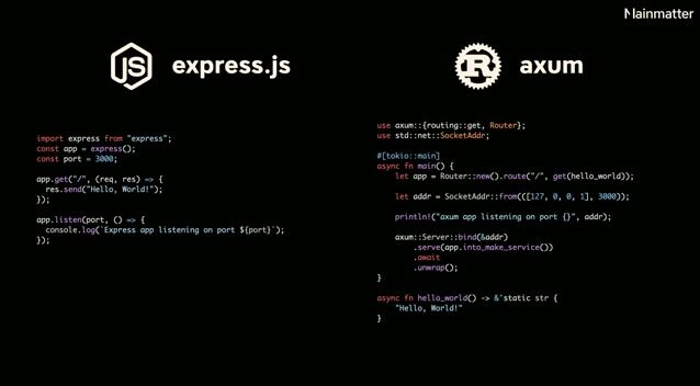 Comparing Rust's performance against Node.js for web servers