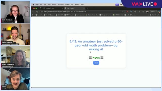 Evaluating plausible and fake AI application headlines