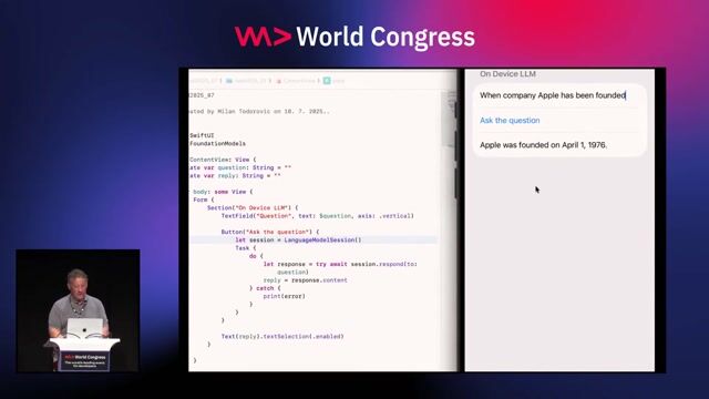 Using the on-device model for text extraction
