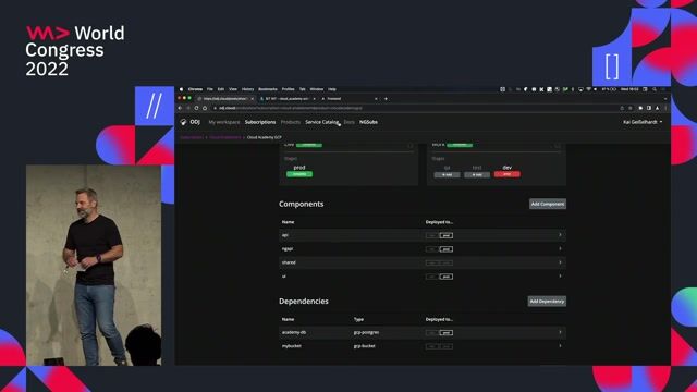 Simplifying dependencies with a shared service catalog