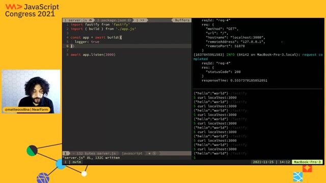 Writing unit tests with tap and app.inject