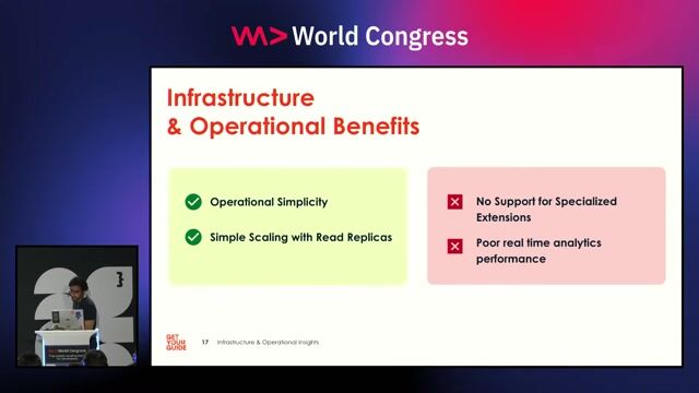 Operational benefits and limitations of using AWS Aurora