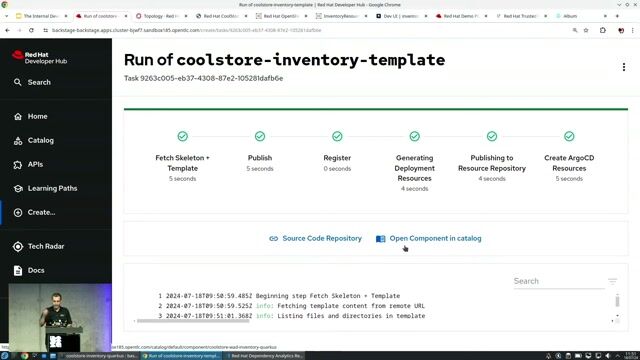 Demo: The integrated component view and plugins
