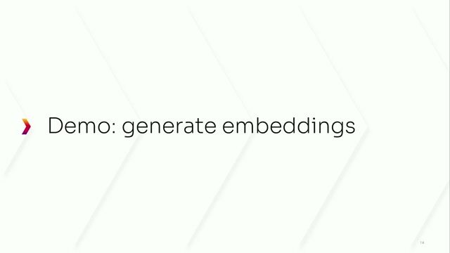Generating vector embeddings from text content
