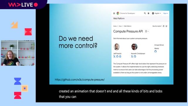Adapting to device load with the Compute Pressure API
