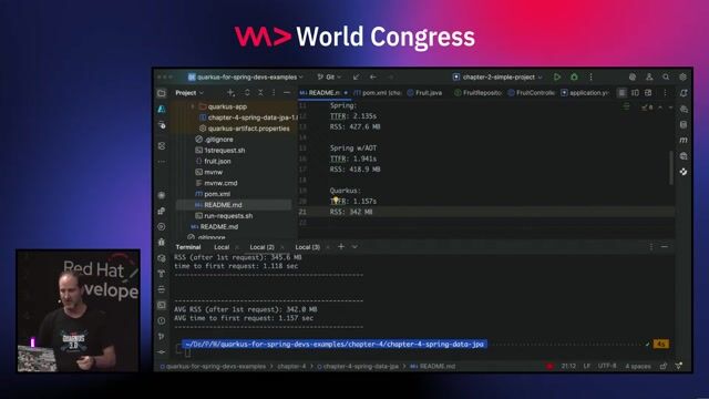 Comparing native image performance between Quarkus and Spring