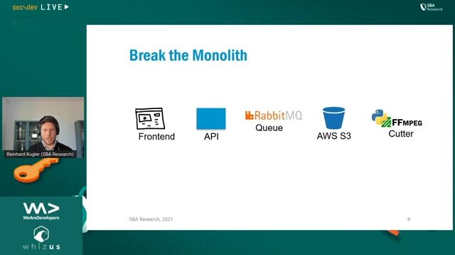 Decomposing the monolith into a microservice architecture