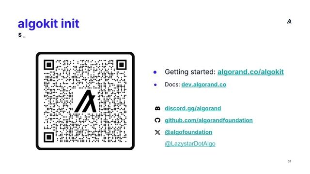 Resources for learning and building on Algorand