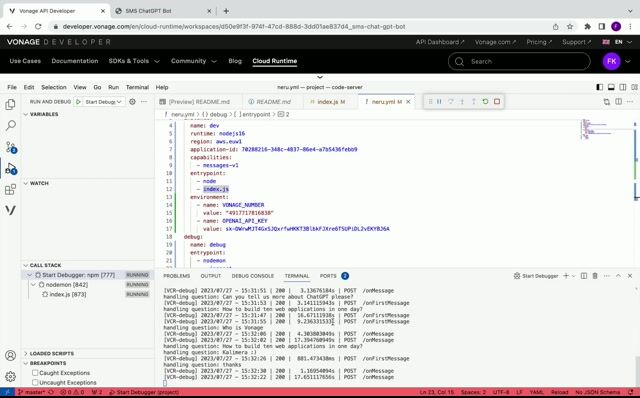 Code walkthrough of the serverless application