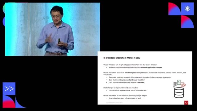 Simplifying blockchain adoption with in-database integration