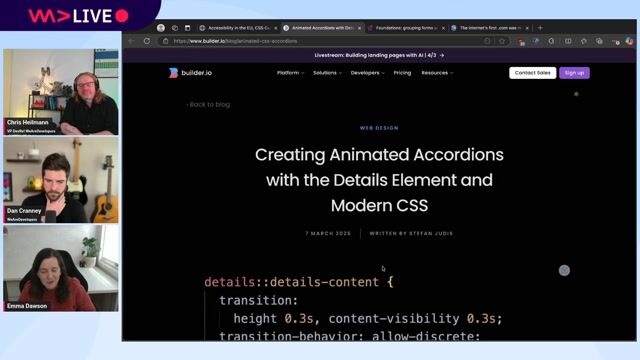 Building accessible animated accordions with native HTML