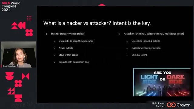 Defining the difference between a hacker and an attacker