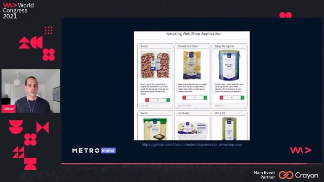 Live demo of a full-stack ClojureScript web application