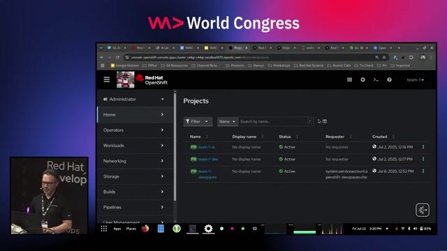 Developing the robot control application in a web IDE
