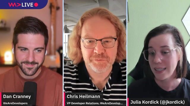  WeAreDevelopers LIVE - the weekly developer show with Chris Heilmann and Daniel Cranney thumbnail