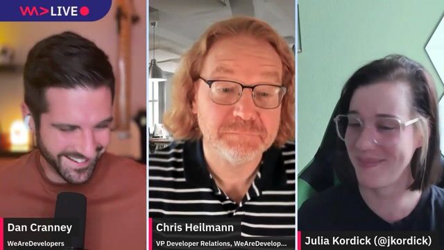 WeAreDevelopers LIVE - the weekly developer show with Chris Heilmann and Daniel Cranney