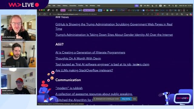 Using all the HTML, Running State of the Browser and "Modern" is Rubbish
