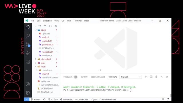 Demo of provisioning resources on Google Cloud Platform