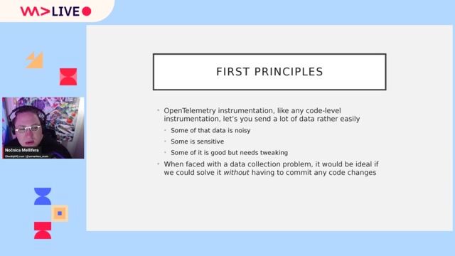 Filtering telemetry data without changing application code
