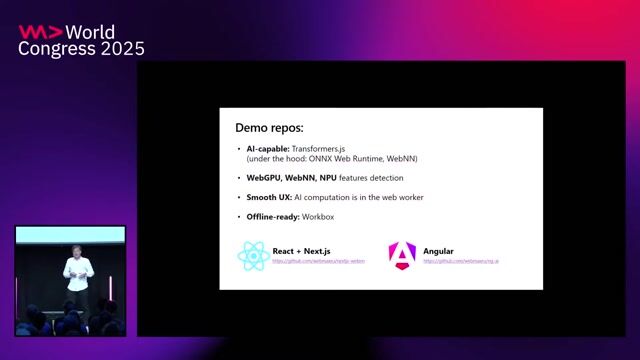 Demo code and using web workers for performance
