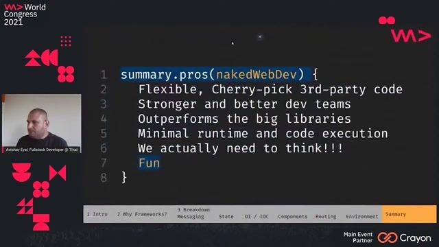 Evaluating the pros and cons of going framework-free