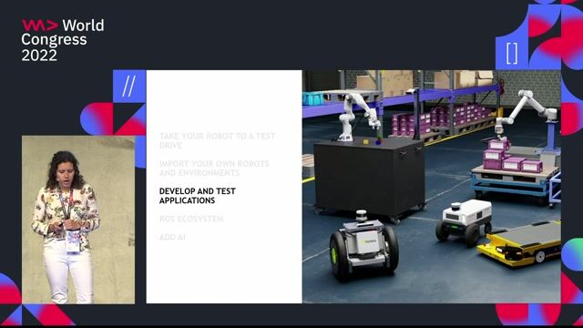 Programming robot behavior with Python, OmniGraph, and ROS