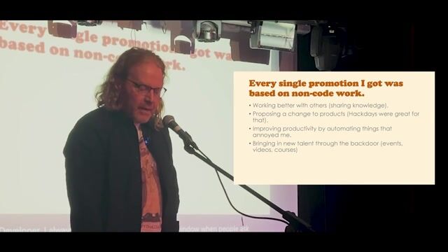 Non-coding activities that lead to career promotion