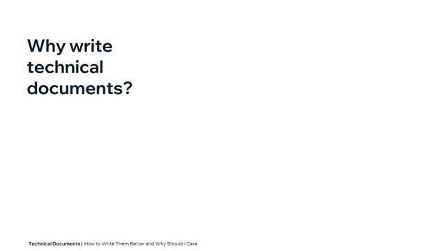 Career and team benefits of writing documentation thumbnail