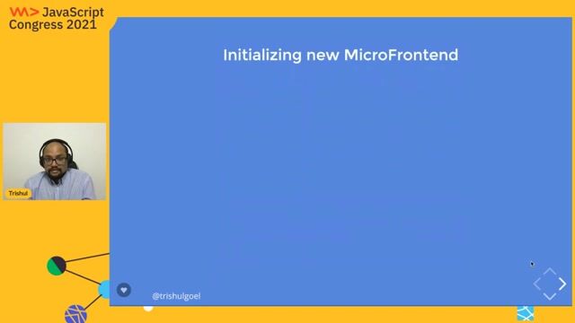 Automating new micro-frontend setup with templates
