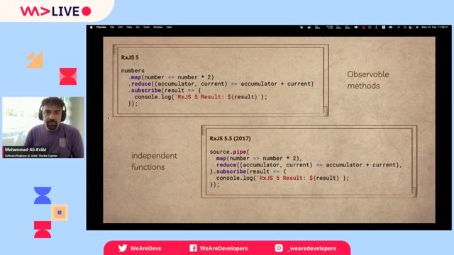 How pipeable operators changed the RxJS API