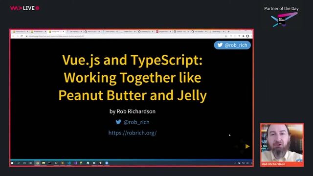 Rob Richardson - Vuejs and TypeScript- Working Together like Peanut Butter and Jelly