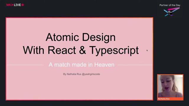 Nathalia Rus - Typescript, React and Atomic Design - a match made in heaven