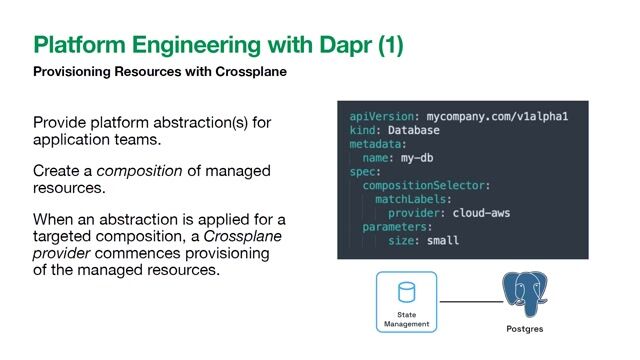 Provisioning resources with platform engineering tools