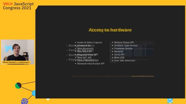 Accessing hardware and tracking new web capabilities