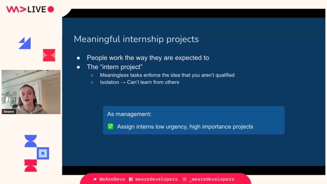 How managers can create meaningful intern projects