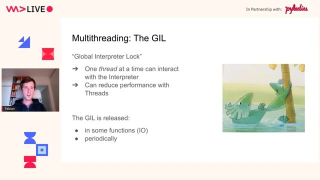 How Python's global interpreter lock affects multithreading