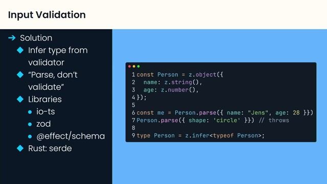 Implementing loops and complex logic with types
