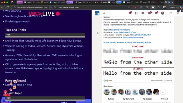 Why pixelation is not a secure way to redact text