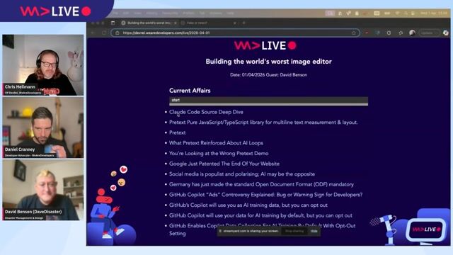 WeAreDevelopers LIVE - Building The World’s Worst Image Editor™ thumbnail