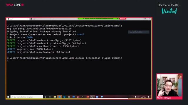Demo: Configuring the remote micro frontend application