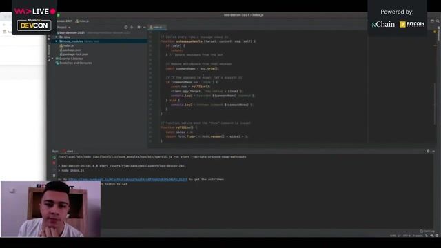 Coding the payment logic to send Duro from chat