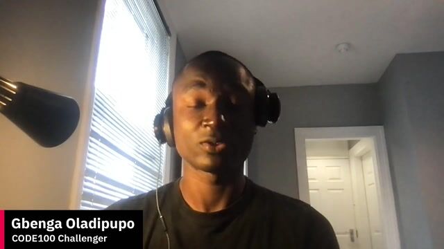 Coffee with Developers - CODE100 Manchester challenger Gbenga Oladipupo