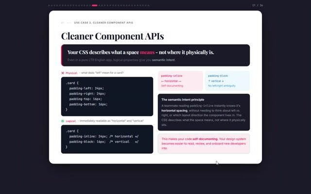 Improving code readability and semantic intent in styling thumbnail
